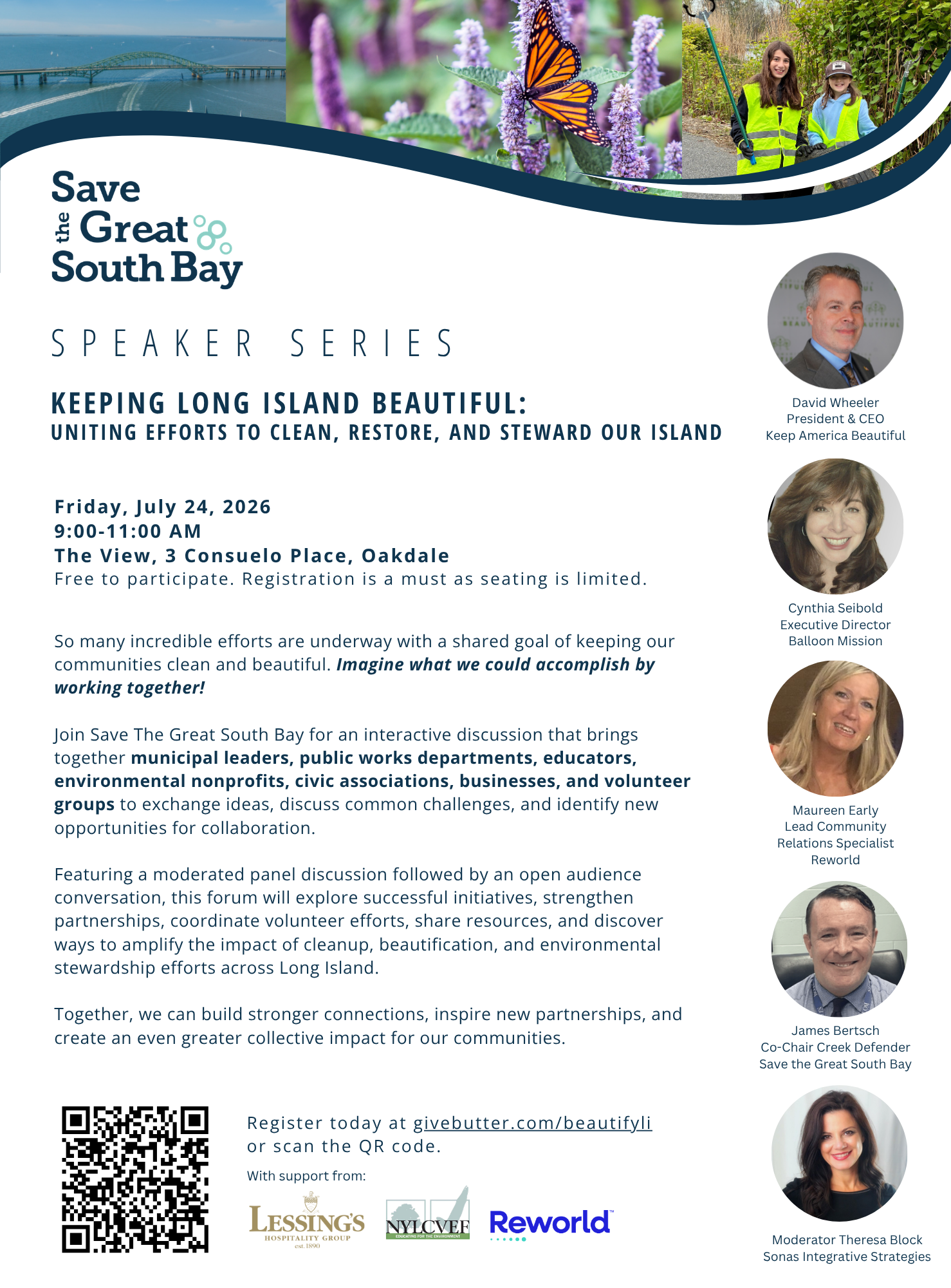 Save the Great South Bay - Speaker Series - Keeping Long Island Beautiful with Balloon Mission